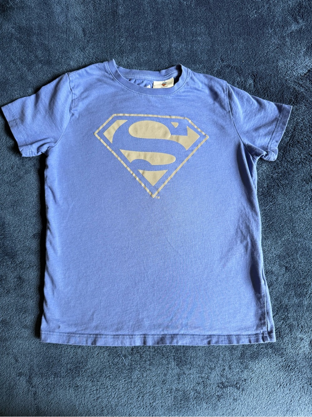 DC Blue Kids Superman Logo Tee